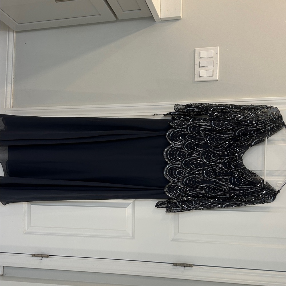 Elegant Dark Gray Evening Dress